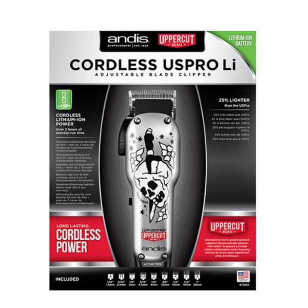 Uppercut Deluxe x Andis Clipper USPRO Li Cordless